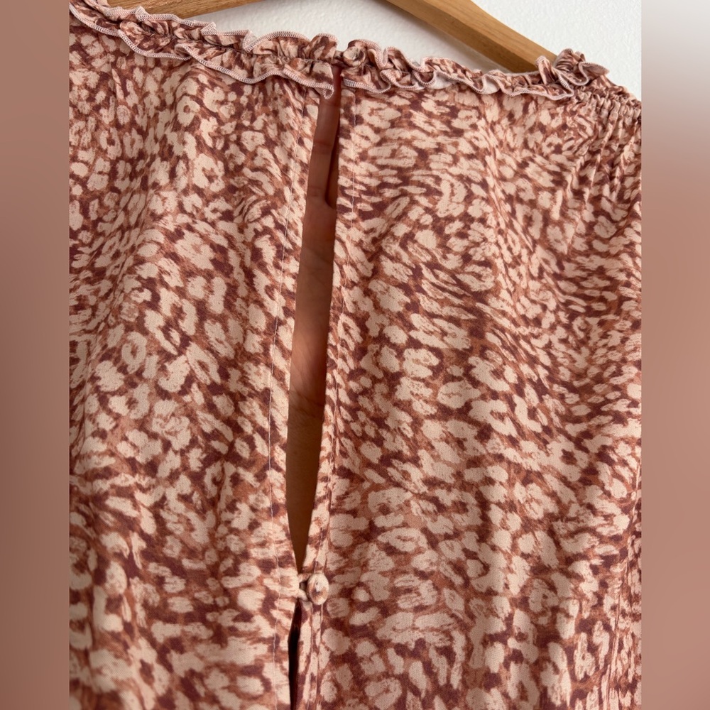 Auguste The Label Blush Patterned Midi Dress - image 5